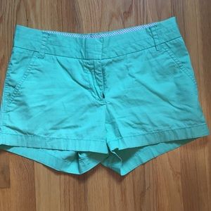 J. Crew mint green shorts